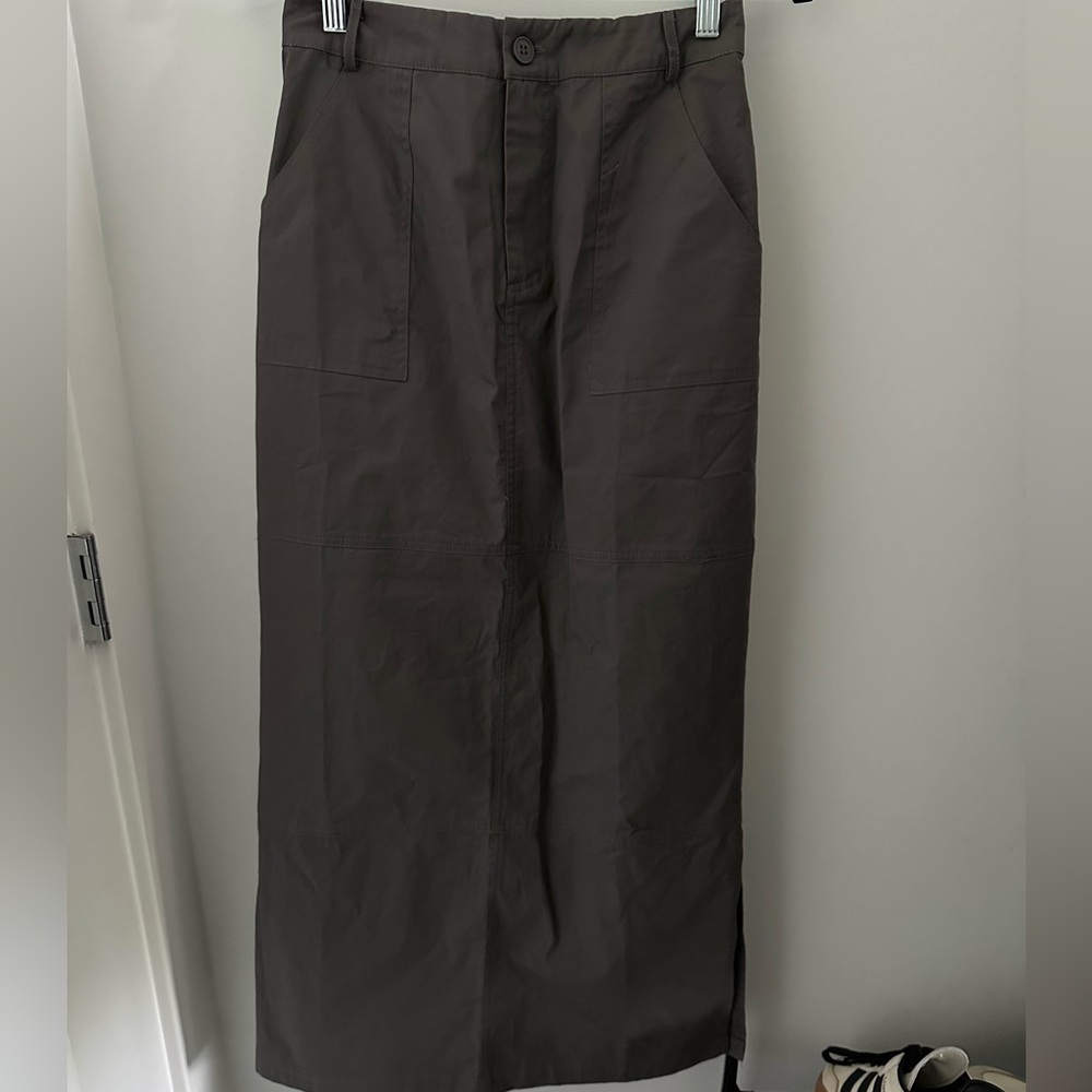 Princess Polly Charcoal Cargo Skirt
